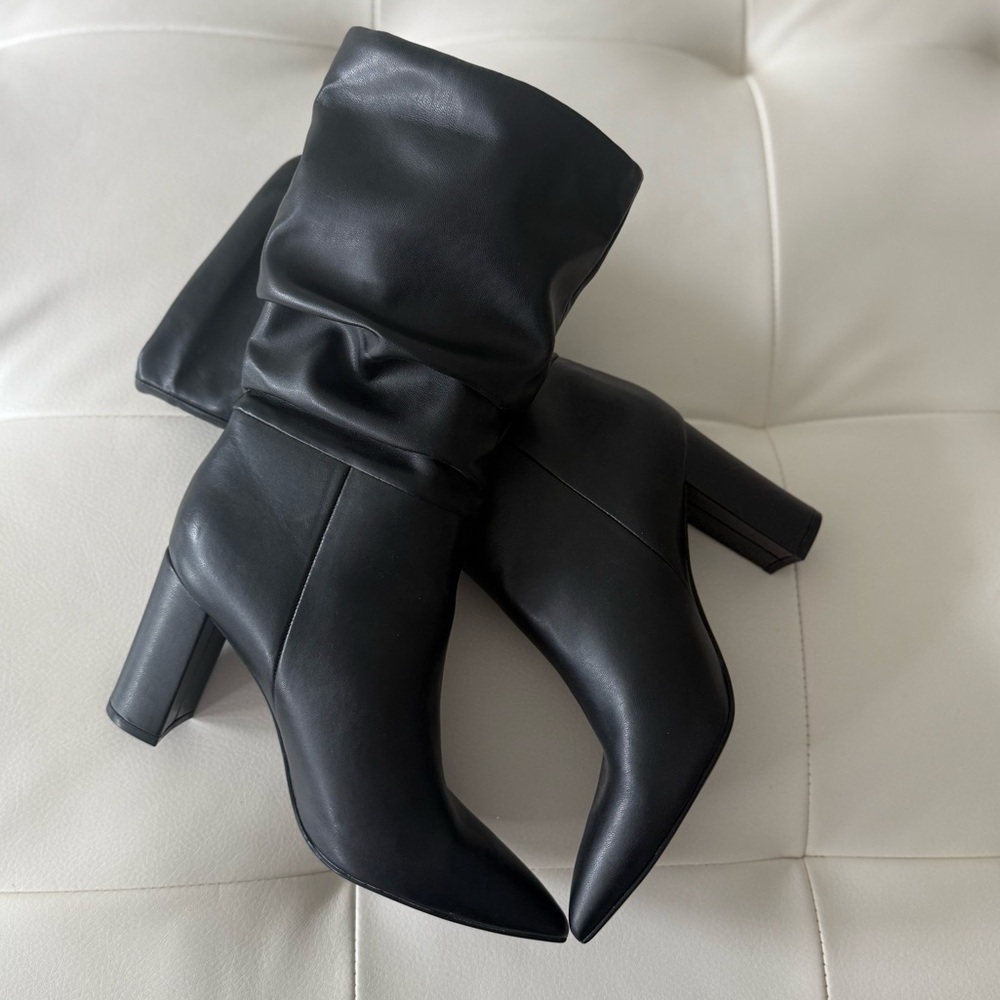 Marc Fisher Black Heeled Boots